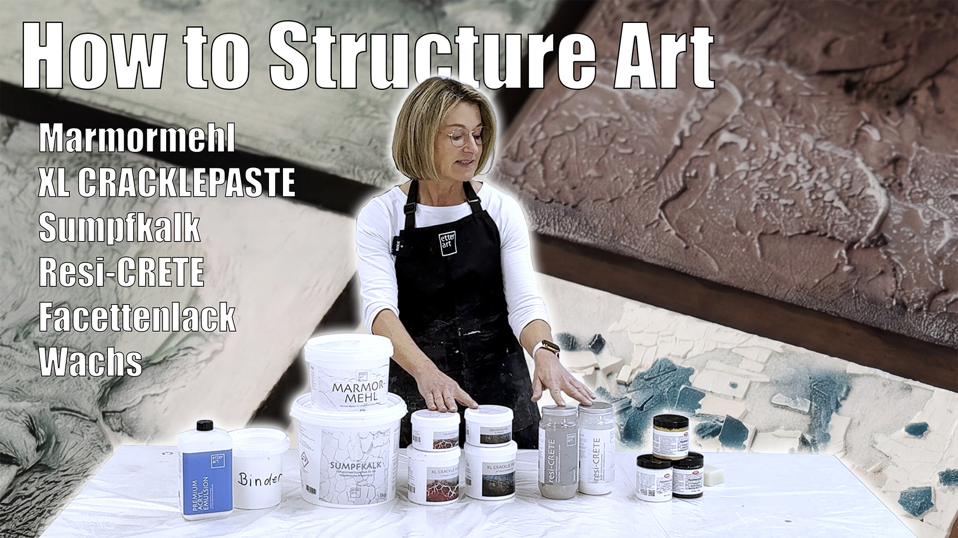 „How to Structure Art“: Technik-Onlinekurs für Kunst mit Strukturmaterialien