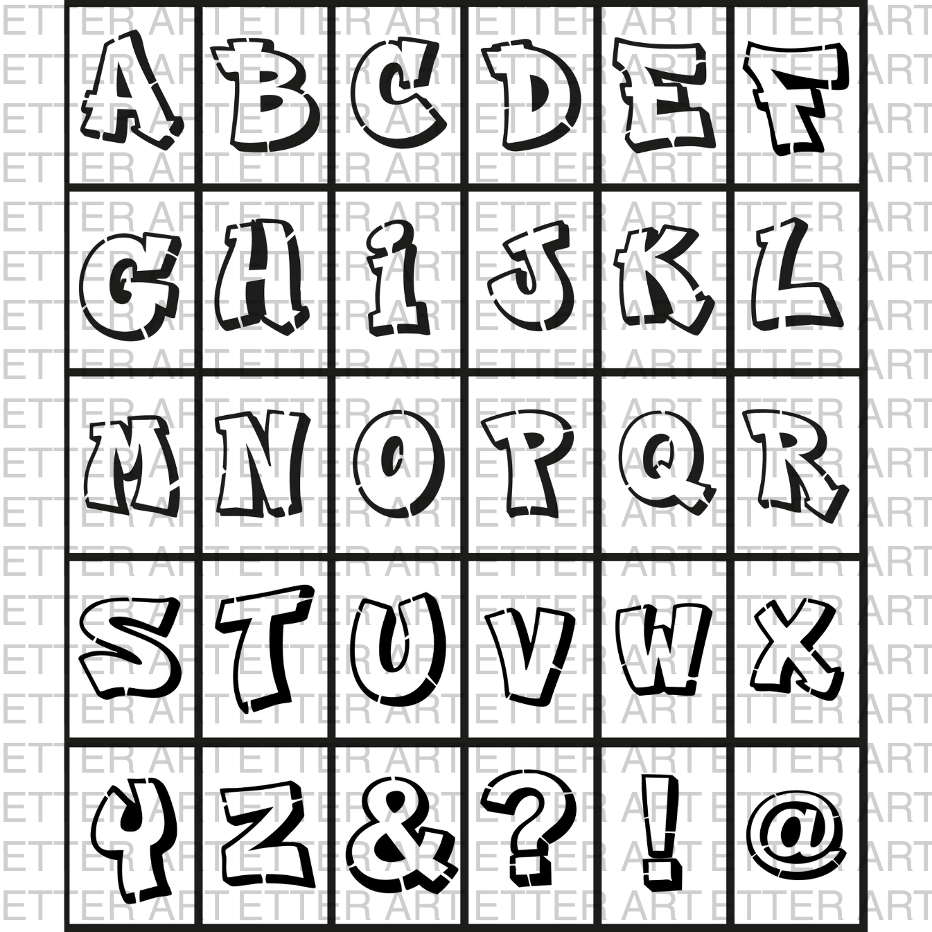 LETTER SET STREET STYLE