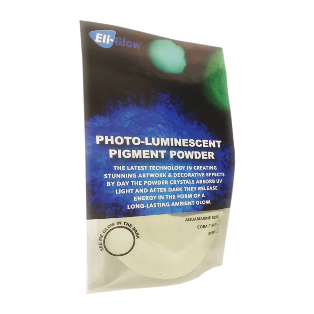 Eli-Glow Luminescent Pigment Powder Aqua Blue 100 g
