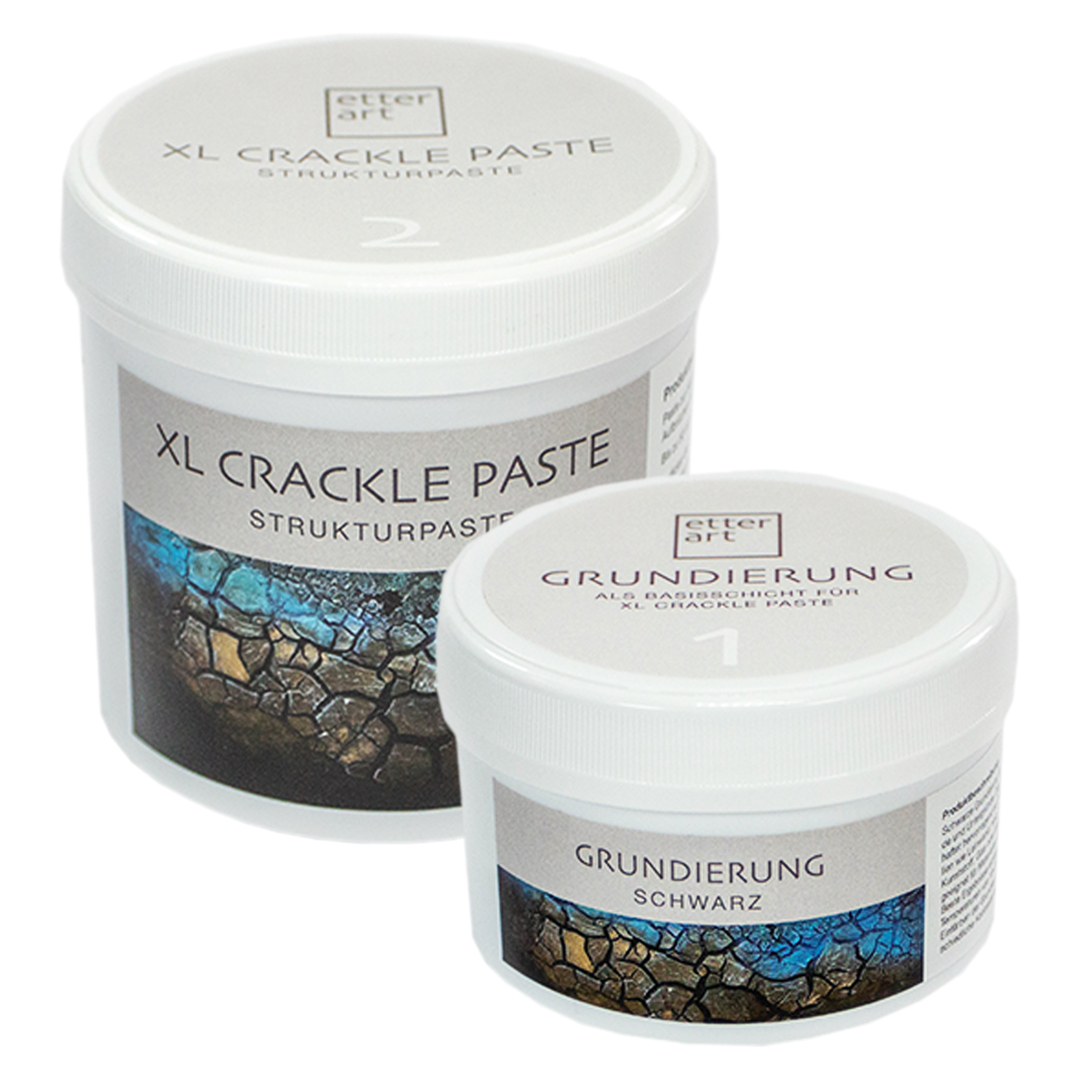 Etter Art XL CRACKLE PASTE - Set 2,3 kg (Schwarz)