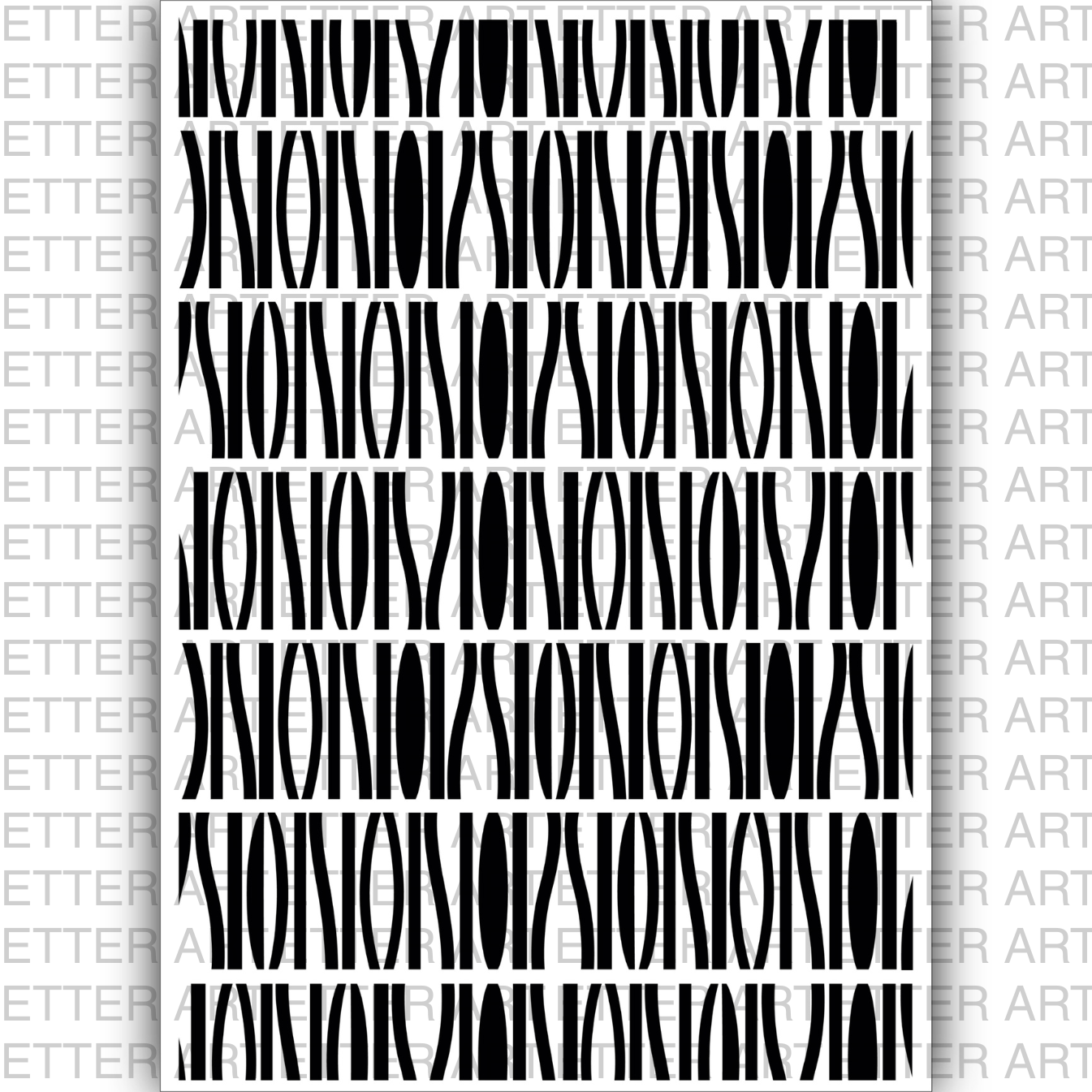 MONO PATTERN ORBIT - 84,1 x 118,9 cm