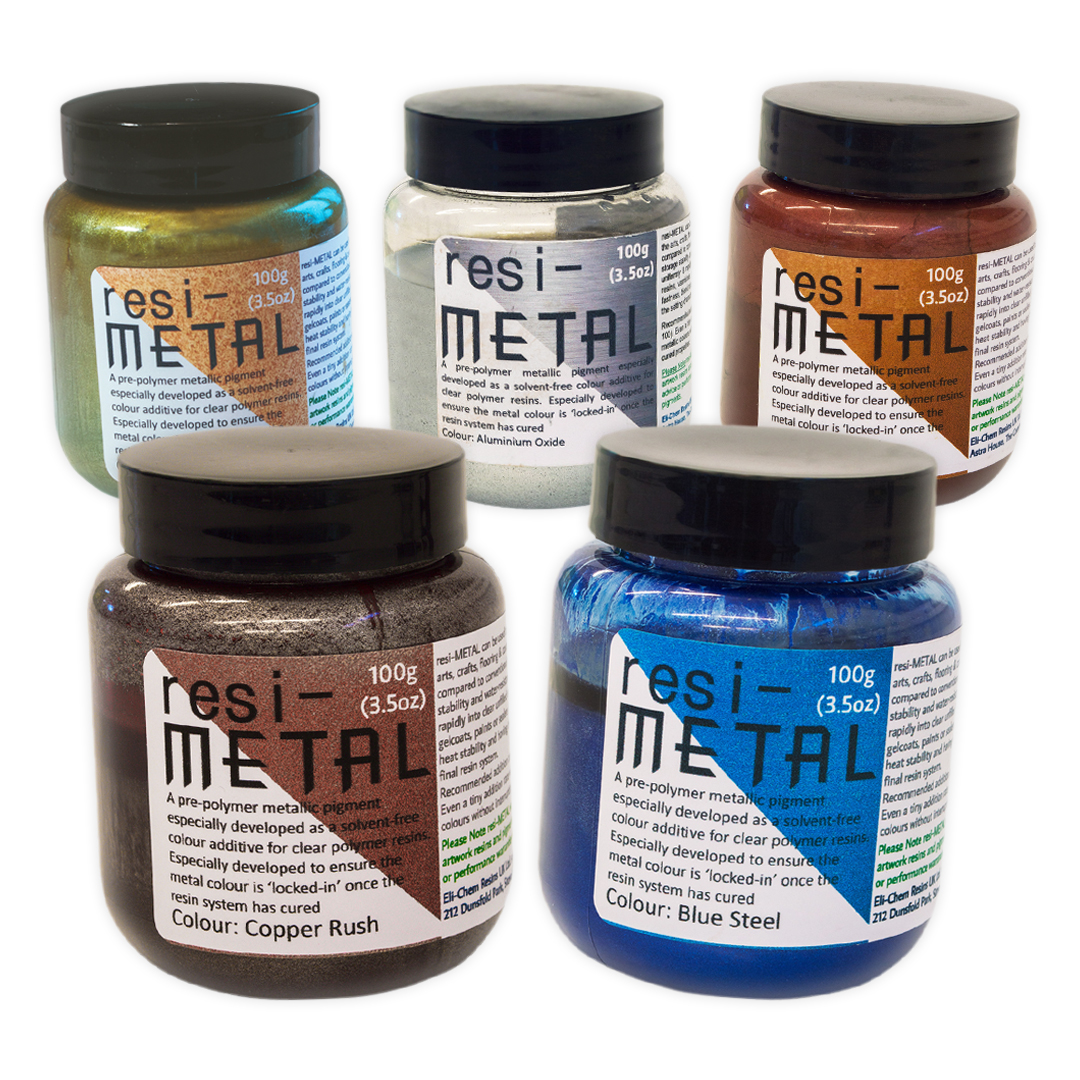 resi-METAL Metallic Pigmentpaste in 5 Farben