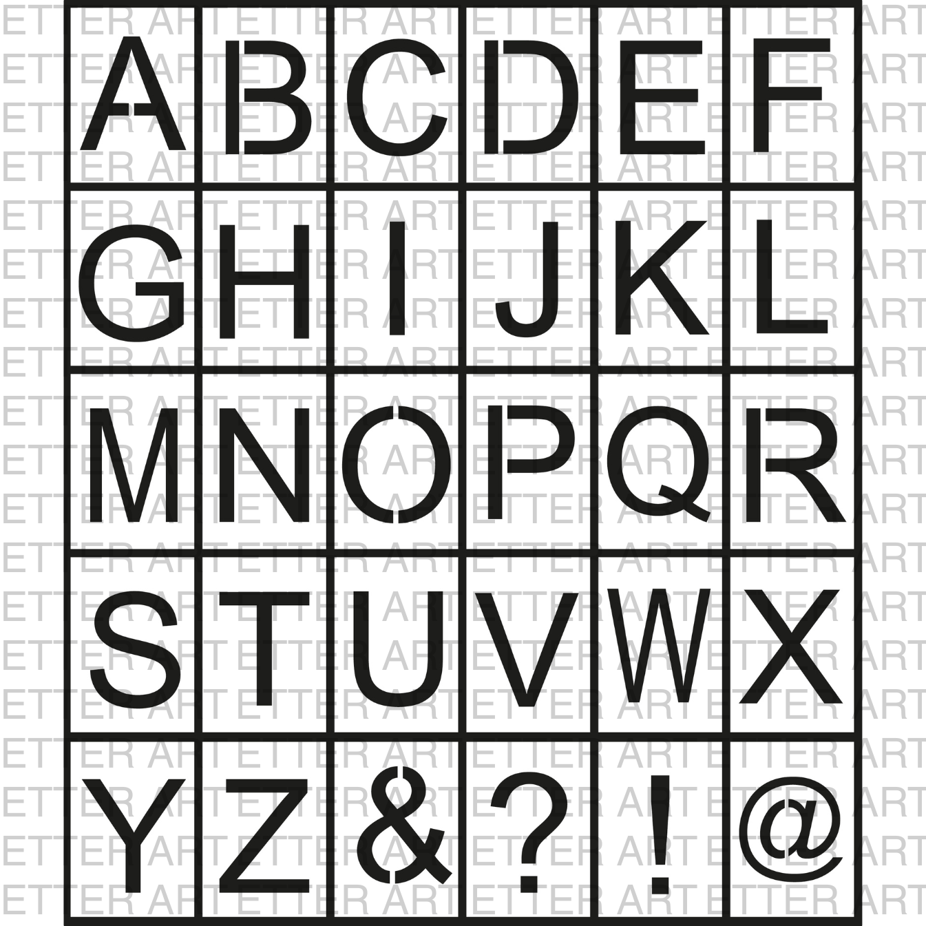 LETTER SET CLEAN STYLE - 10,5 × 14,8 cm