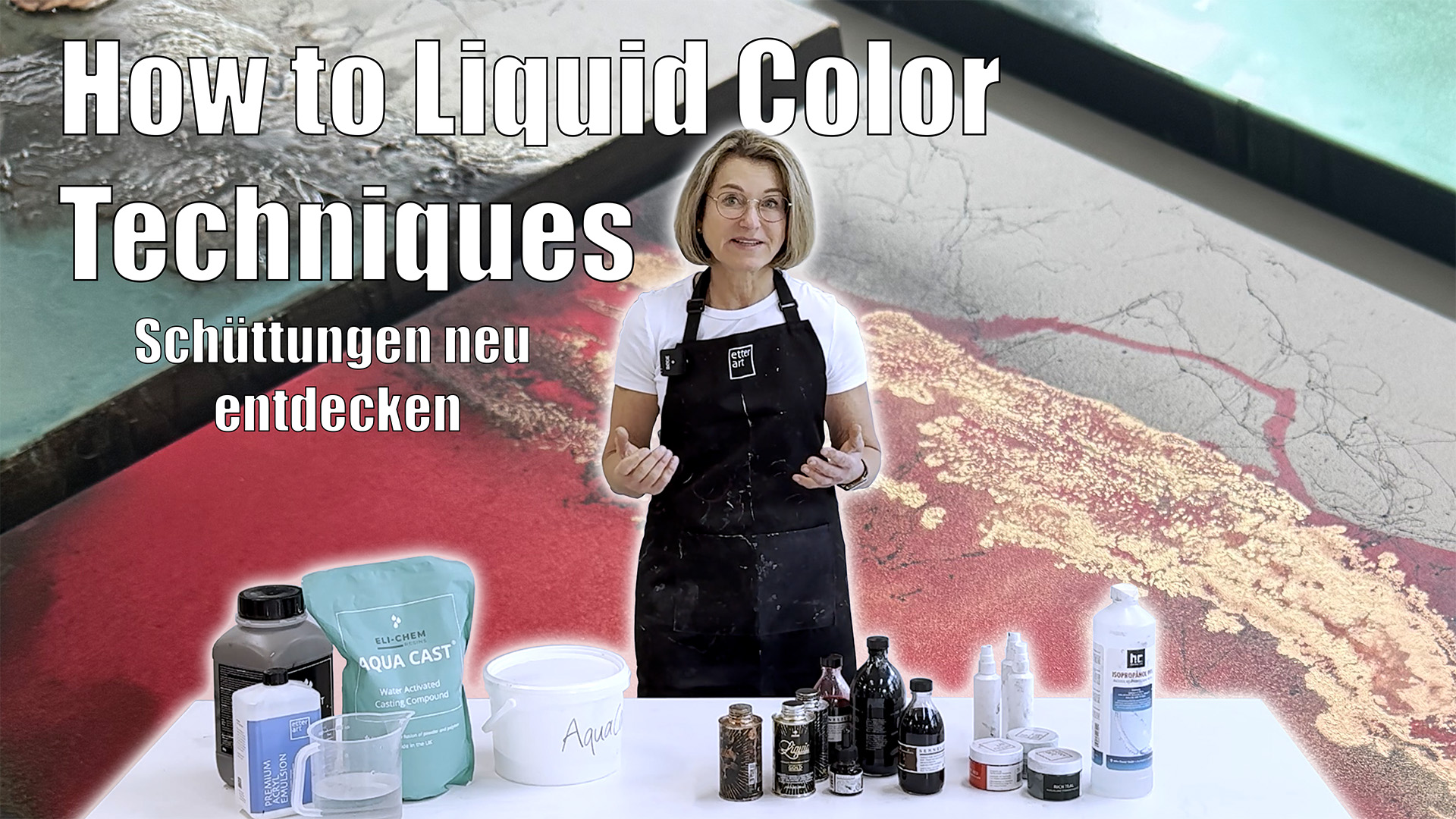 „How to Liquid Color Techniques“: Technik-Videokurs für Schüttungen in der Kunst